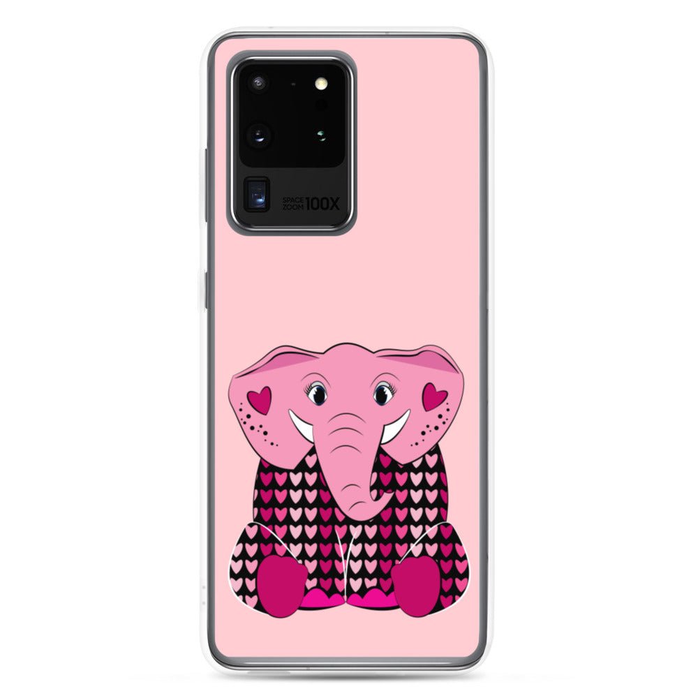 Samsung Galaxy Phone Case Accessory S10 S10+ S10e S20 S20p S20u - Pink Elephant - WeezWomp
