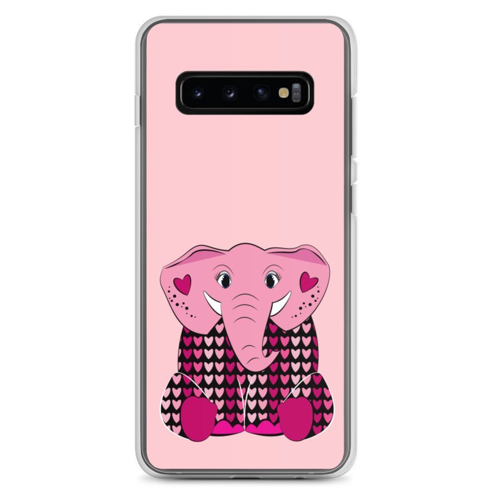 Samsung Galaxy Phone Case Accessory S10 S10+ S10e S20 S20p S20u - Pink Elephant - WeezWomp