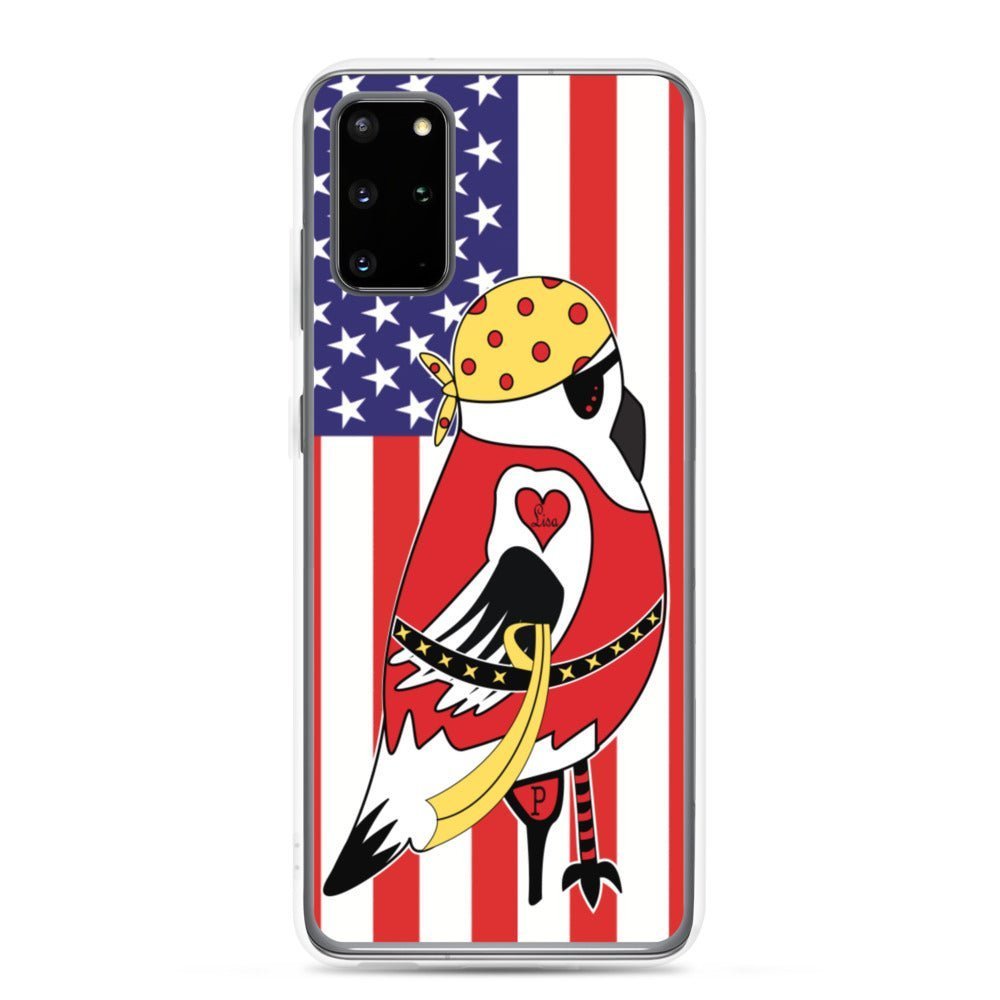 Samsung Galaxy Phone Case Accessory S10 S10+ S10e S20 S20p S20u - Pirate Parrot - WeezWomp