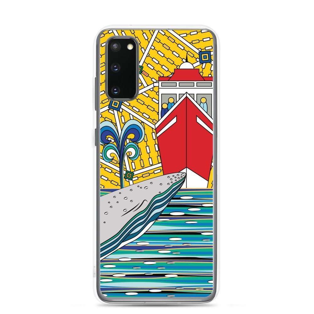 Samsung Galaxy Phone Case Accessory S10 S10+ S10e S20 S20p S20u - Whale Watching - WeezWomp