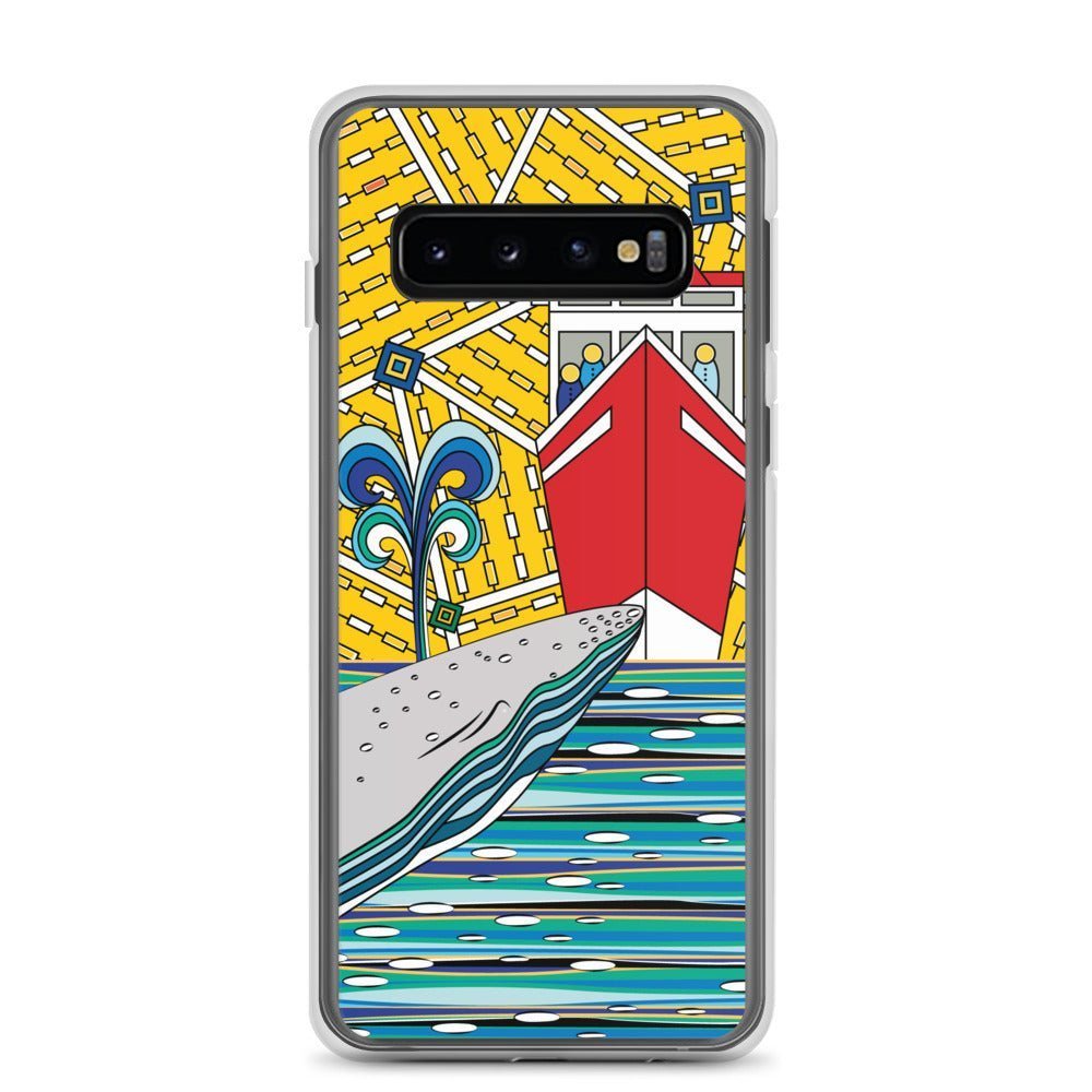Samsung Galaxy Phone Case Accessory S10 S10+ S10e S20 S20p S20u - Whale Watching - WeezWomp