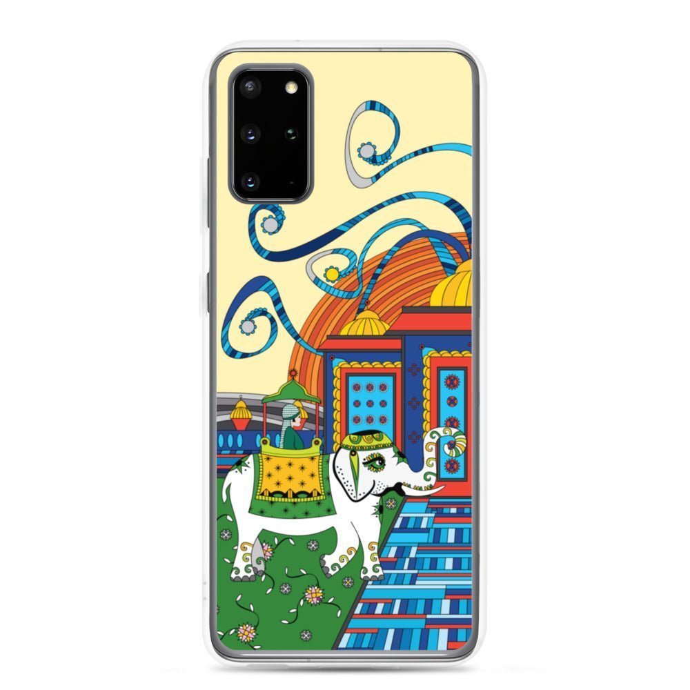 Samsung Galaxy Phone Case Accessory S10 S10+ S10e S20 S20p S20u - White Elephant - WeezWomp