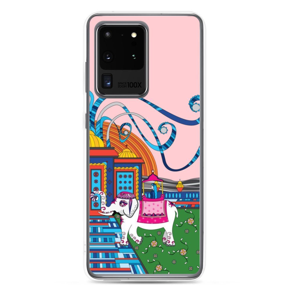 Samsung Galaxy Phone Case Accessory S10 S10+ S10e S20 S20p S20u - White Elephant - WeezWomp