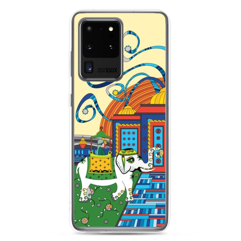 Samsung Galaxy Phone Case Accessory S10 S10+ S10e S20 S20p S20u - White Elephant - WeezWomp