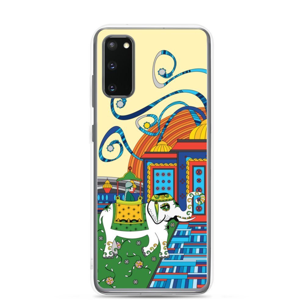 Samsung Galaxy Phone Case Accessory S10 S10+ S10e S20 S20p S20u - White Elephant - WeezWomp
