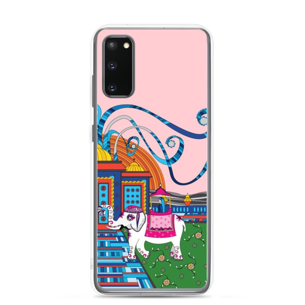 Samsung Galaxy Phone Case Accessory S10 S10+ S10e S20 S20p S20u - White Elephant - WeezWomp