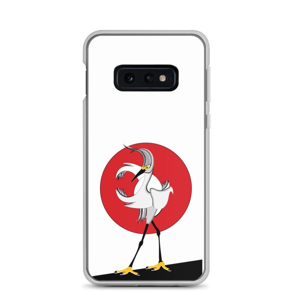 Samsung Galaxy Phone Case Accessory S10 S10+ S10e S20 S20p S20u - Egret Bird - WeezWomp