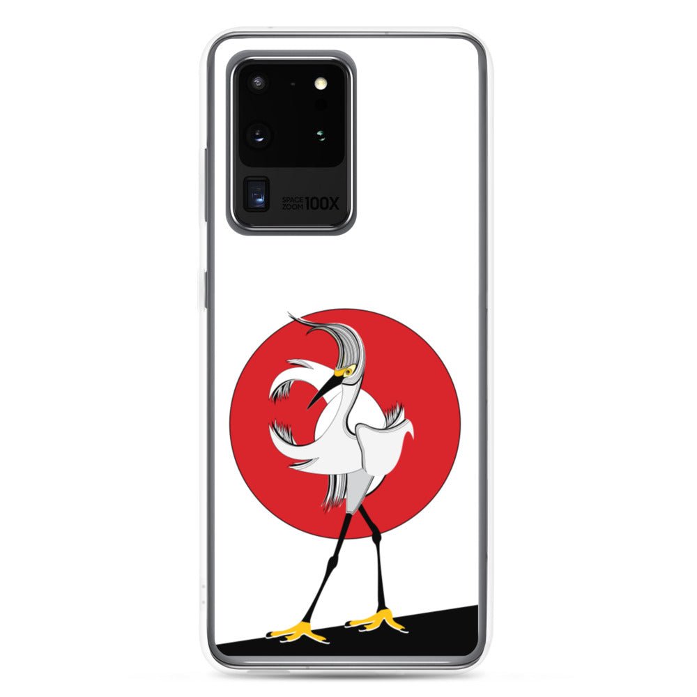 Samsung Galaxy Phone Case Accessory S10 S10+ S10e S20 S20p S20u - Egret Bird - WeezWomp