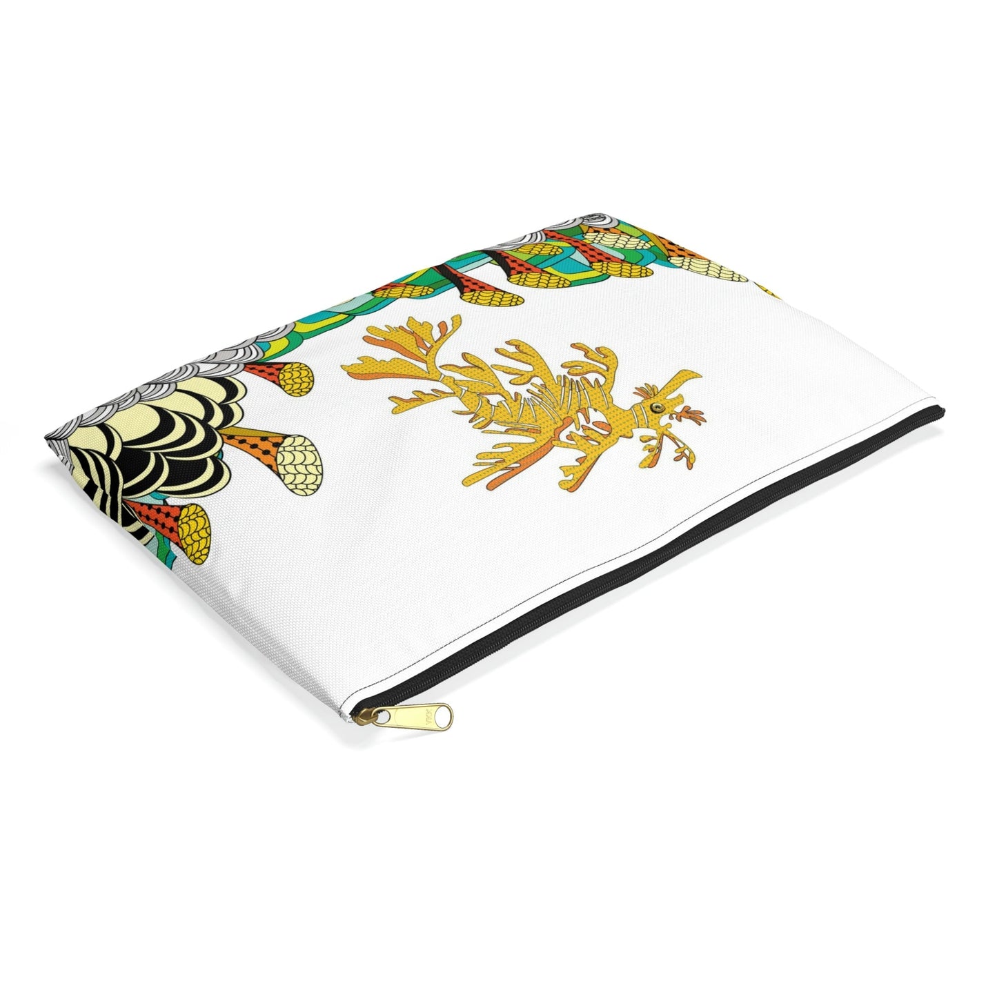 Seahorse Makeup Pouch Organizer Cosmetic Bag Accessory Travel Pouch / Cosmetic Bags / Makeup Bags / Toiletry Bag / Waterproof Beauty Bag - WeezWomp