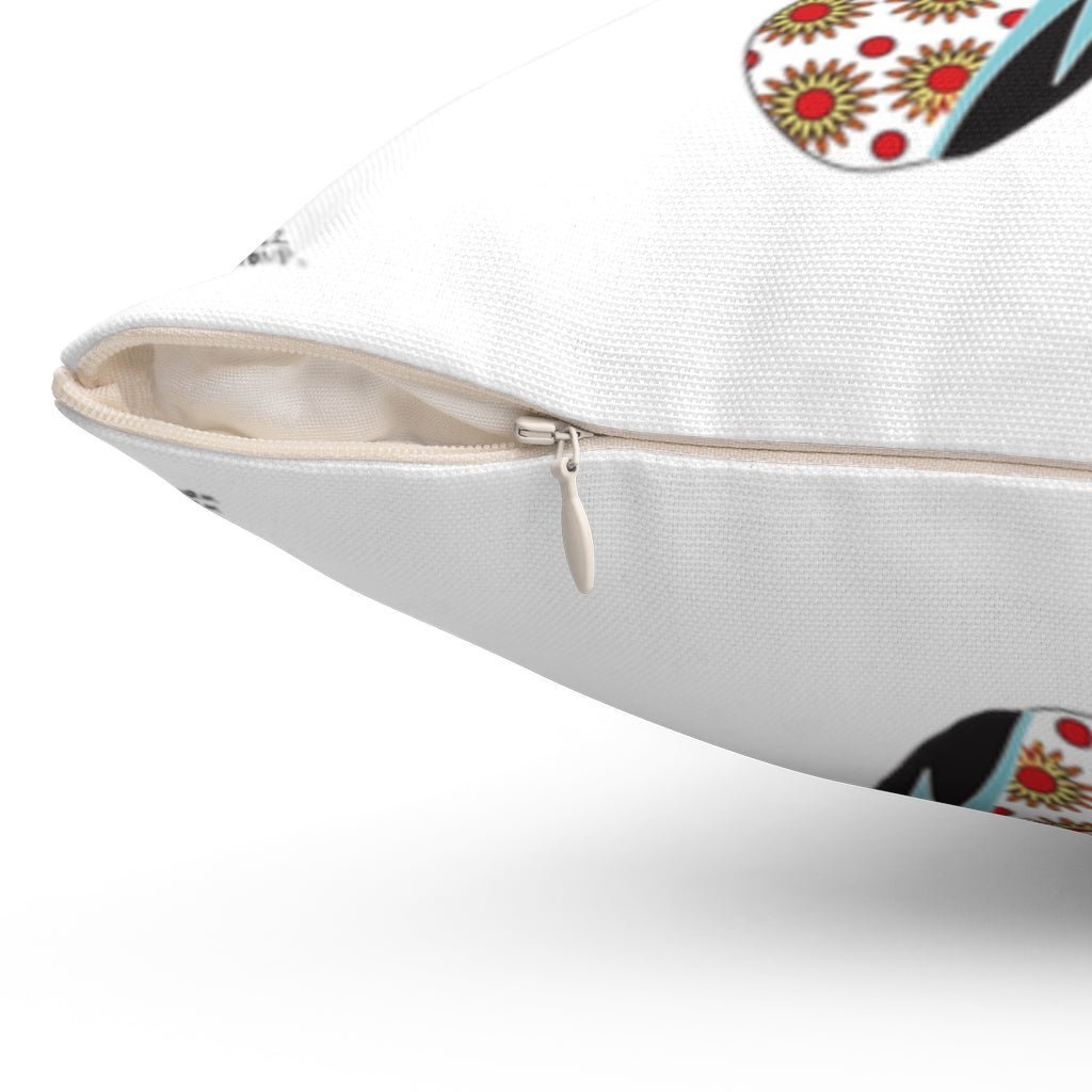 Spun Polyester Square Geisha Pillow by WeezWomp - WeezWomp