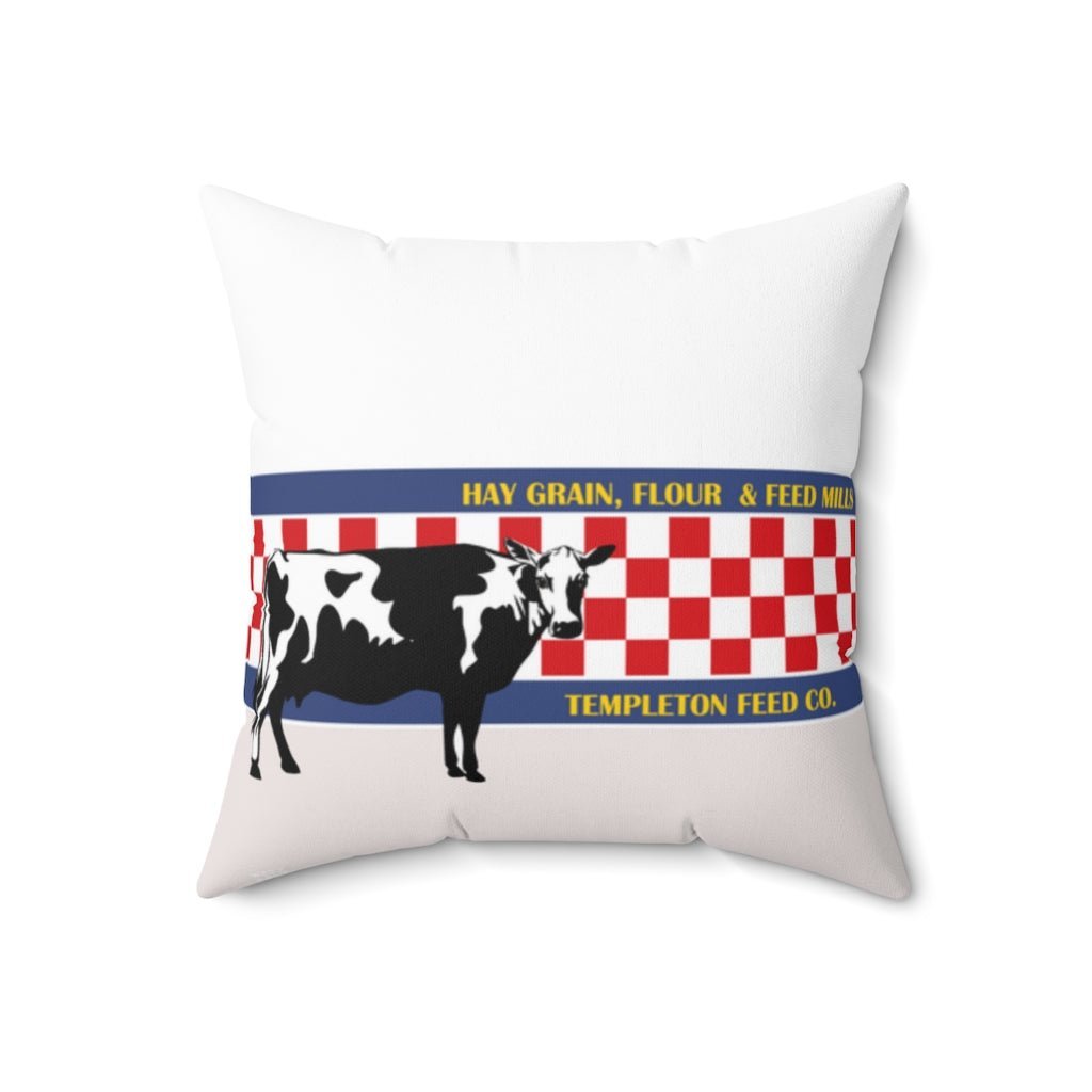 THROW PILLOW, Cow Pillow, Farmhouse Decor, Fun Accent Pillows, Square Pillow, Home Decor - WeezWomp