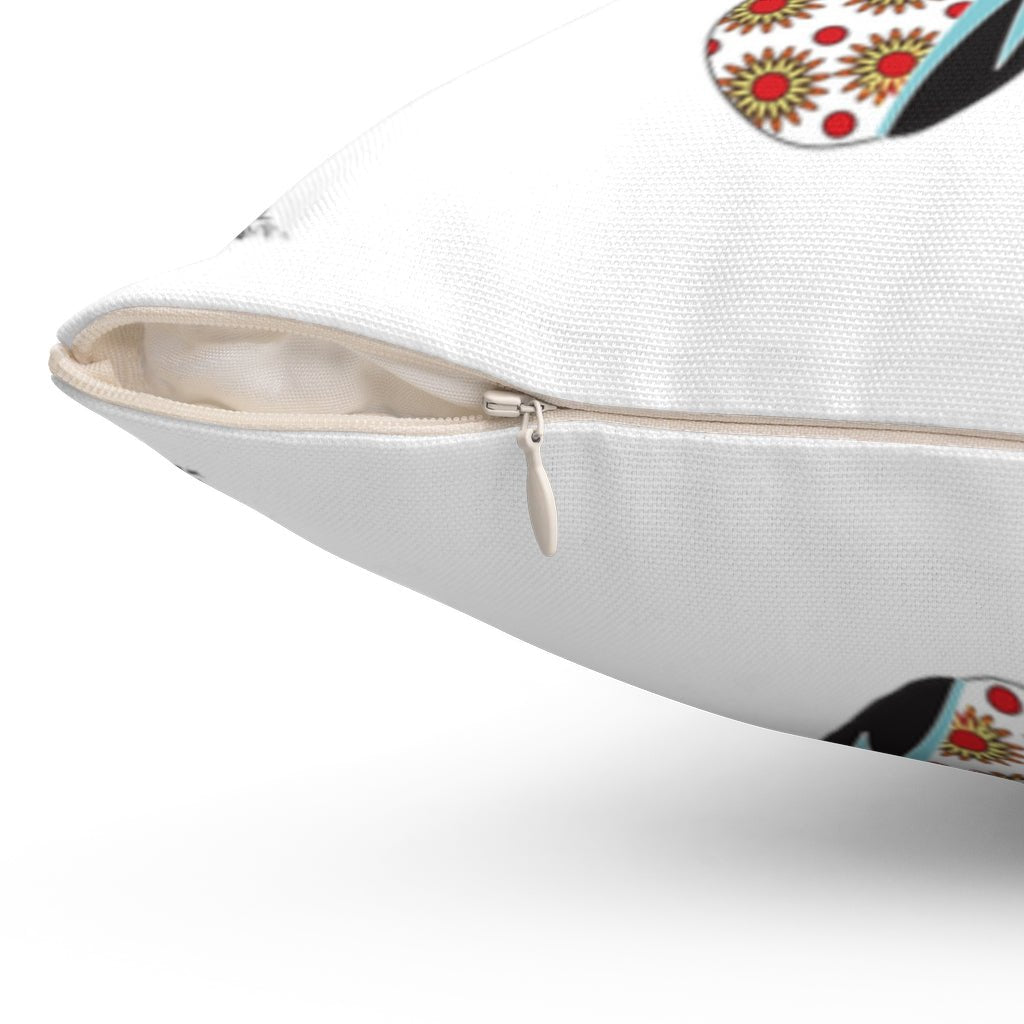THROW PILLOW, Japanese Pillow, Geisha Pillow, Folk Art Print, Housewarming, Designer Pillows - WeezWomp