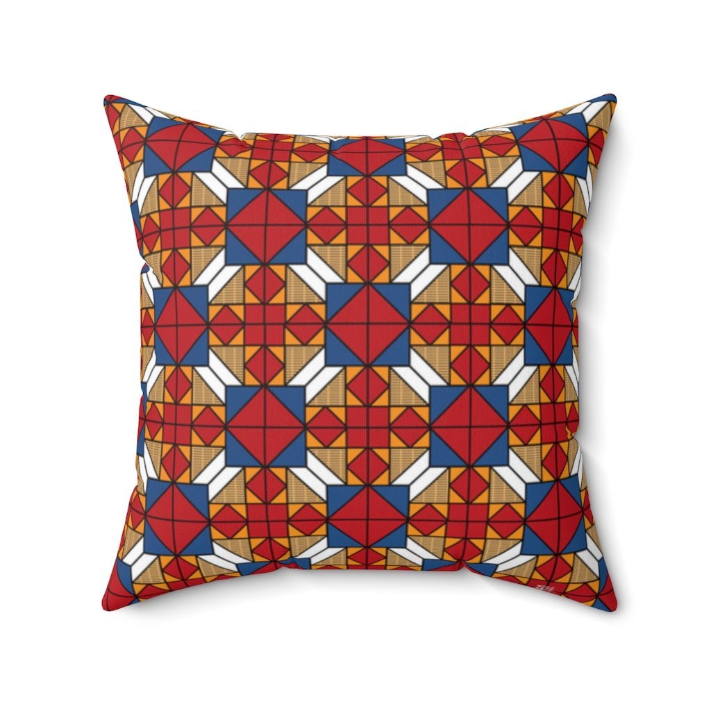 THROW PILLOW, Quilt Pillows, Farmhouse Decor, Accent Square Pillow, Retro Decor, Fun Home Decor, Indian Meadow - WeezWomp