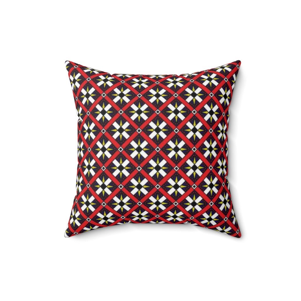 THROW PILLOW, Quilt Pillows, Farmhouse Decor, Accent Square Pillow, Retro Decor, Fun Home Decor, Roman Roads - WeezWomp