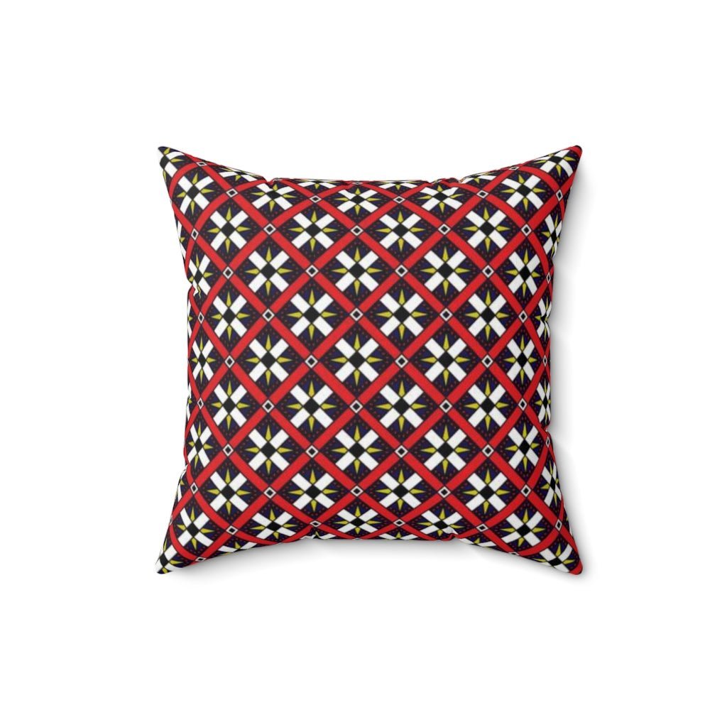 THROW PILLOW, Quilt Pillows, Farmhouse Decor, Accent Square Pillow, Retro Decor, Fun Home Decor, Roman Roads - WeezWomp