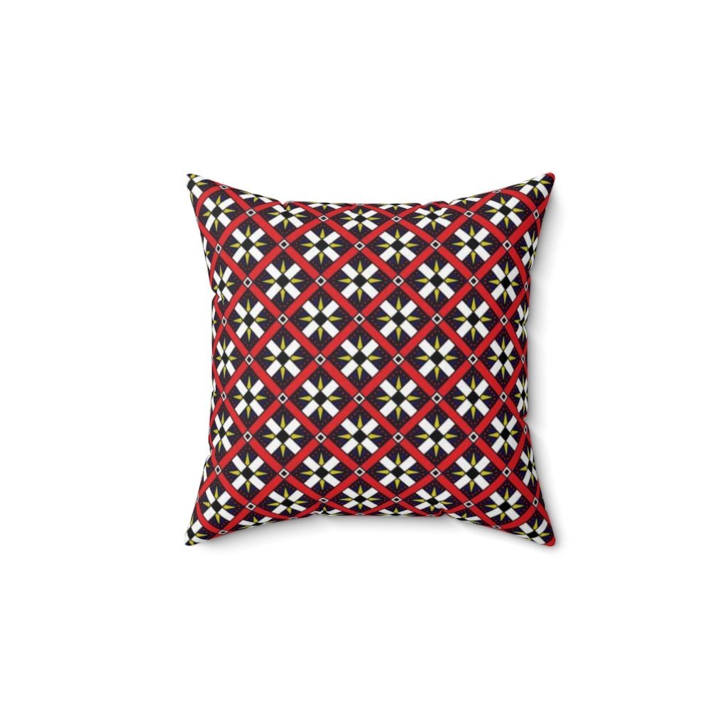 THROW PILLOW, Quilt Pillows, Farmhouse Decor, Accent Square Pillow, Retro Decor, Fun Home Decor, Roman Roads - WeezWomp
