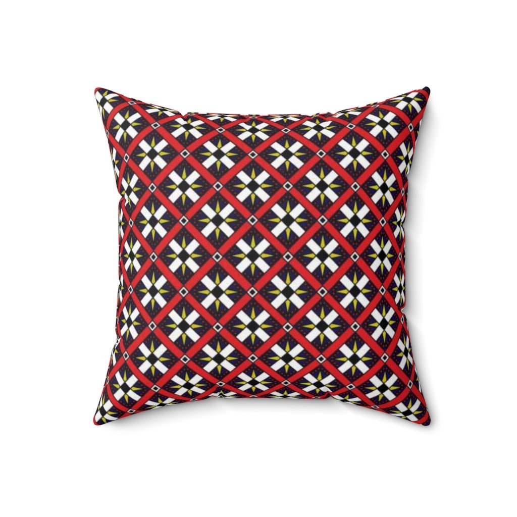 THROW PILLOW, Quilt Pillows, Farmhouse Decor, Accent Square Pillow, Retro Decor, Fun Home Decor, Roman Roads - WeezWomp