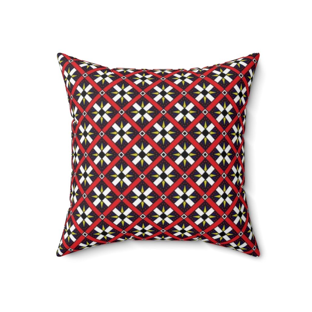 THROW PILLOW, Quilt Pillows, Farmhouse Decor, Accent Square Pillow, Retro Decor, Fun Home Decor, Roman Roads - WeezWomp