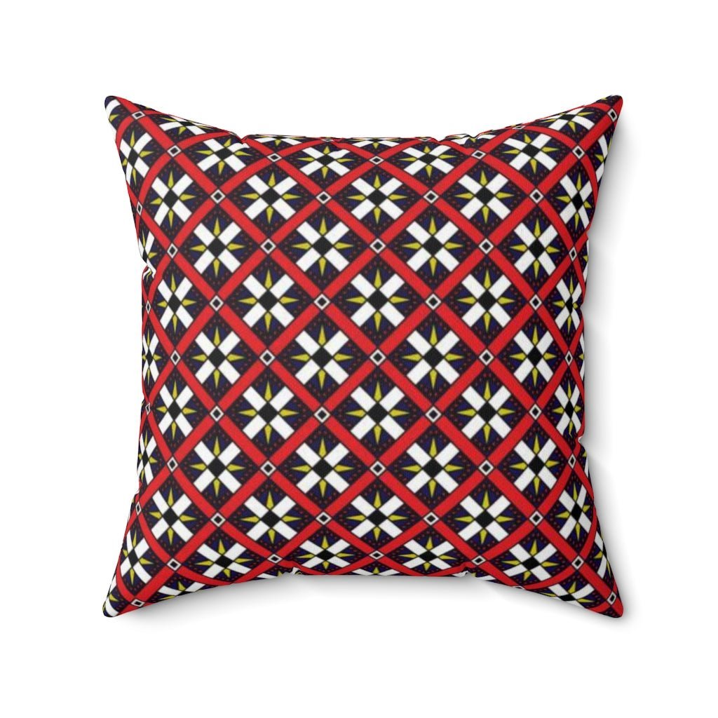 THROW PILLOW, Quilt Pillows, Farmhouse Decor, Accent Square Pillow, Retro Decor, Fun Home Decor, Roman Roads - WeezWomp