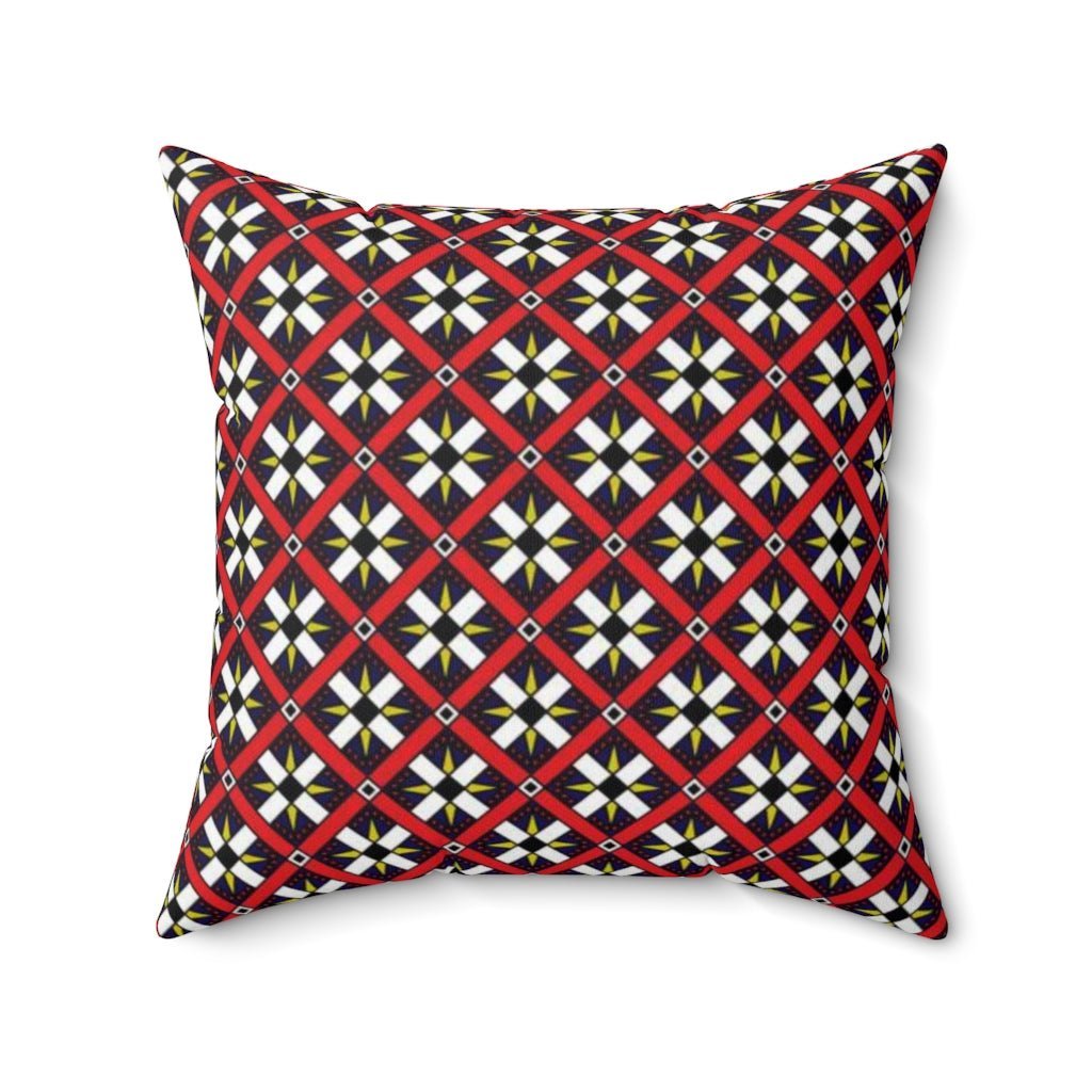 THROW PILLOW, Quilt Pillows, Farmhouse Decor, Accent Square Pillow, Retro Decor, Fun Home Decor, Roman Roads - WeezWomp