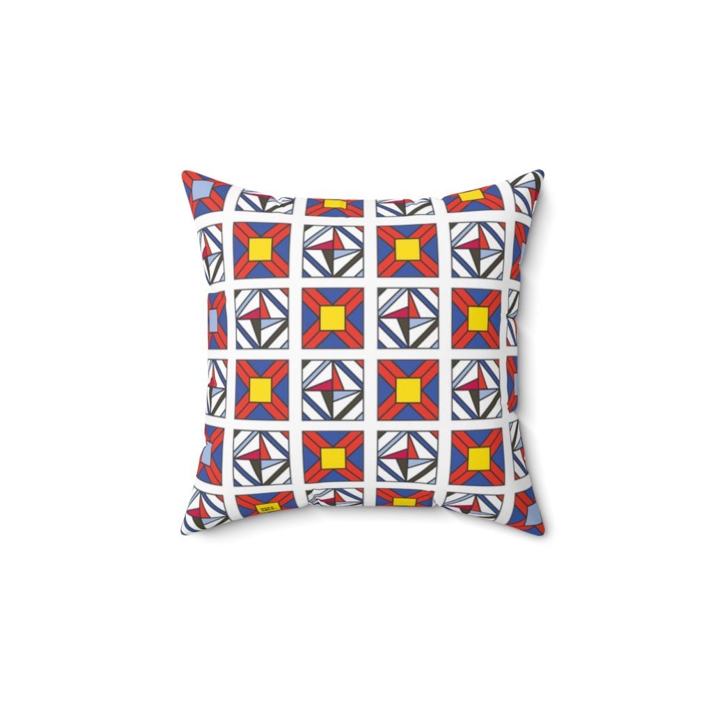 THROW PILLOW, Quilt Pillows, Farmhouse Decor, Accent Square Pillow, Retro Decor, Fun Home Decor, Star of Spring - WeezWomp