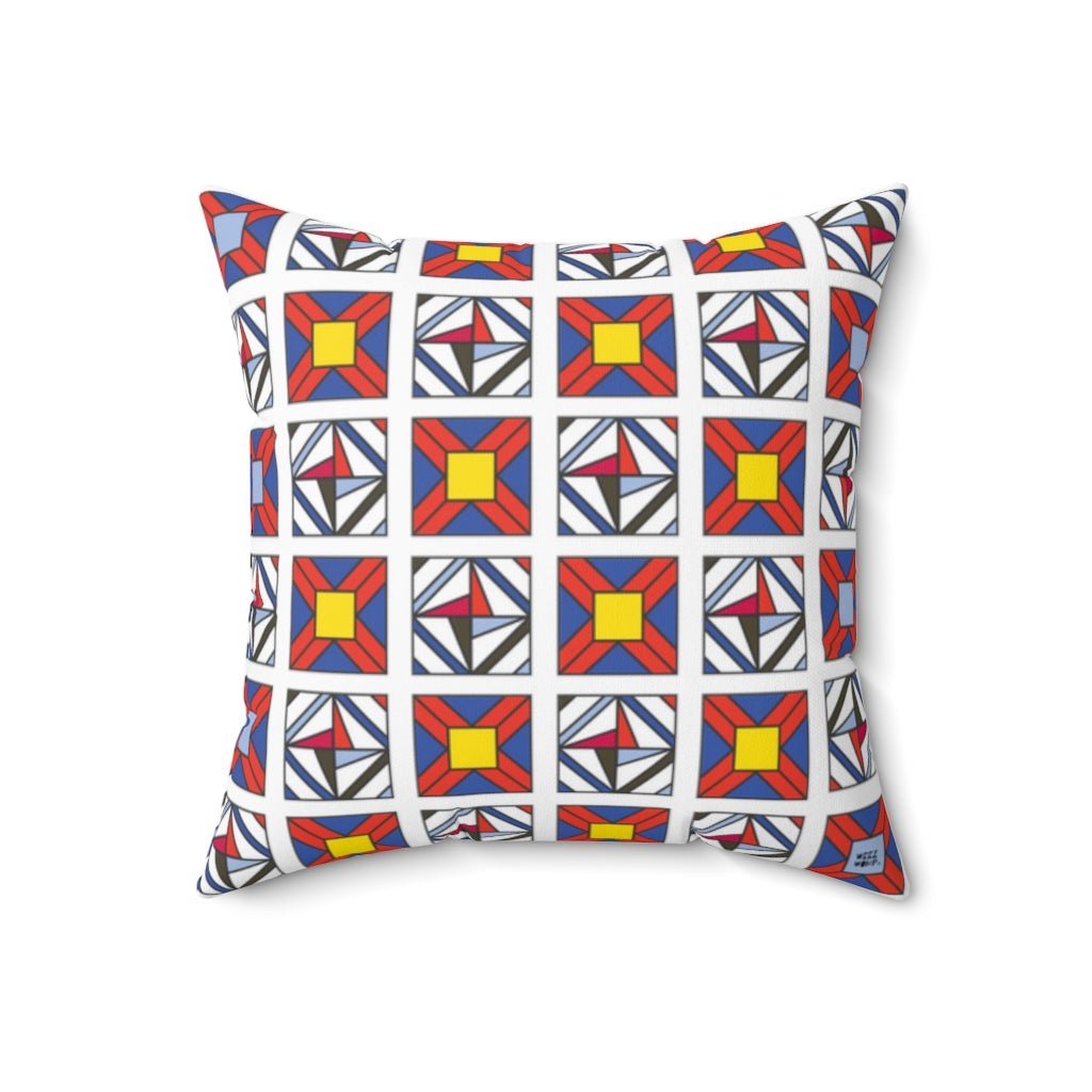 THROW PILLOW, Quilt Pillows, Farmhouse Decor, Accent Square Pillow, Retro Decor, Fun Home Decor, Star of Spring - WeezWomp