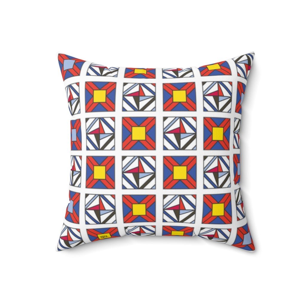 THROW PILLOW, Quilt Pillows, Farmhouse Decor, Accent Square Pillow, Retro Decor, Fun Home Decor, Star of Spring - WeezWomp