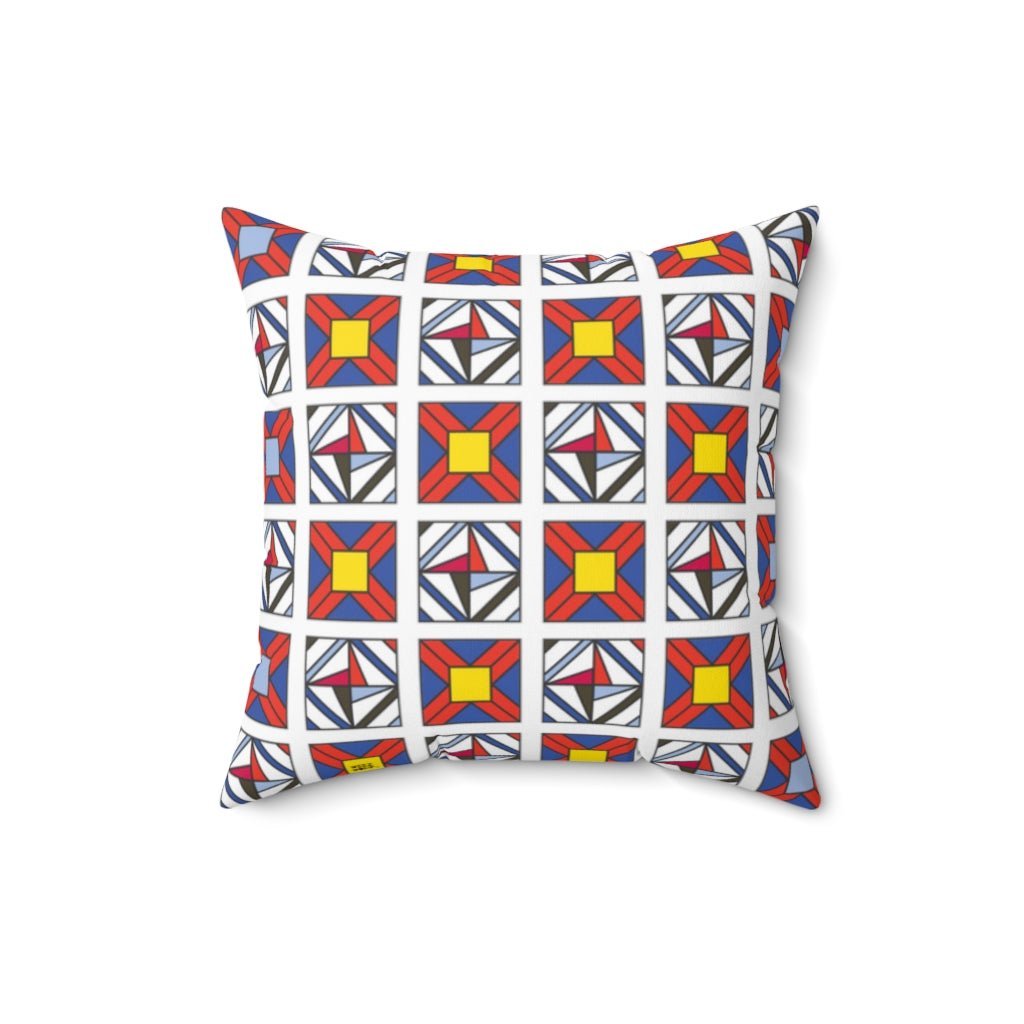 THROW PILLOW, Quilt Pillows, Farmhouse Decor, Accent Square Pillow, Retro Decor, Fun Home Decor, Star of Spring - WeezWomp