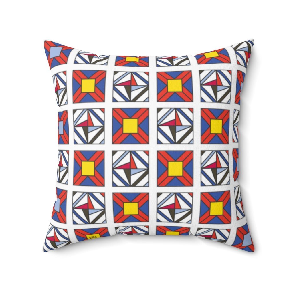 THROW PILLOW, Quilt Pillows, Farmhouse Decor, Accent Square Pillow, Retro Decor, Fun Home Decor, Star of Spring - WeezWomp