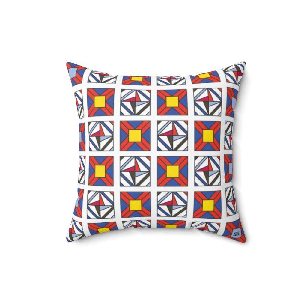 THROW PILLOW, Quilt Pillows, Farmhouse Decor, Accent Square Pillow, Retro Decor, Fun Home Decor, Star of Spring - WeezWomp