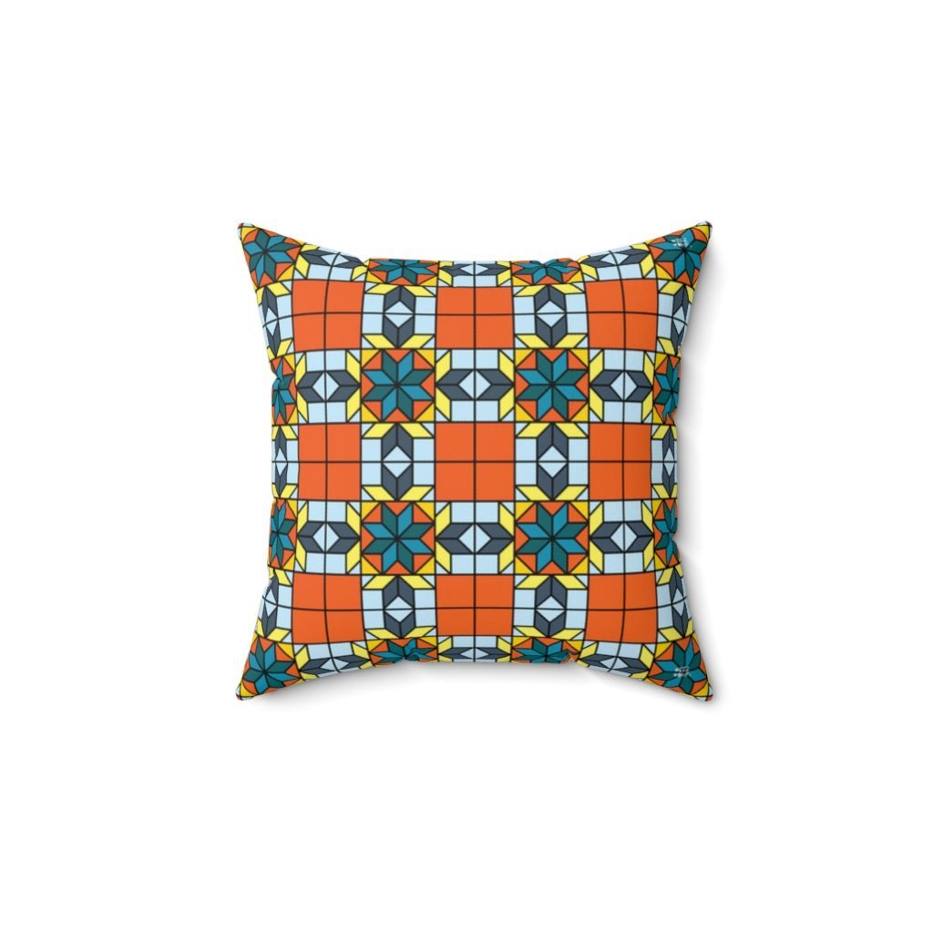 THROW PILLOW, Quilt Pillows, Farmhouse Decor, Accent Square Pillow, Retro Decor, Fun Home Decor, Stars - WeezWomp