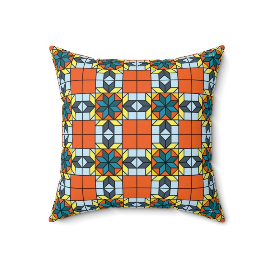 THROW PILLOW, Quilt Pillows, Farmhouse Decor, Accent Square Pillow, Retro Decor, Fun Home Decor, Stars - WeezWomp