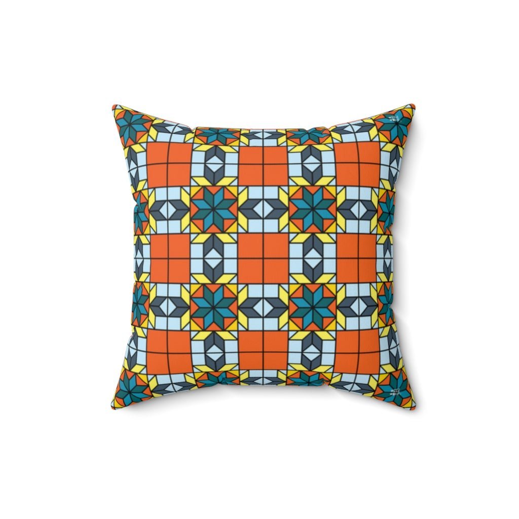 THROW PILLOW, Quilt Pillows, Farmhouse Decor, Accent Square Pillow, Retro Decor, Fun Home Decor, Stars - WeezWomp