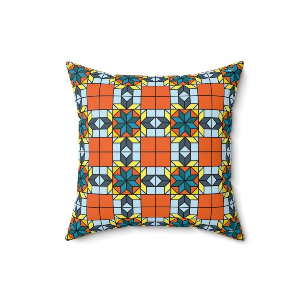 THROW PILLOW, Quilt Pillows, Farmhouse Decor, Accent Square Pillow, Retro Decor, Fun Home Decor, Stars - WeezWomp