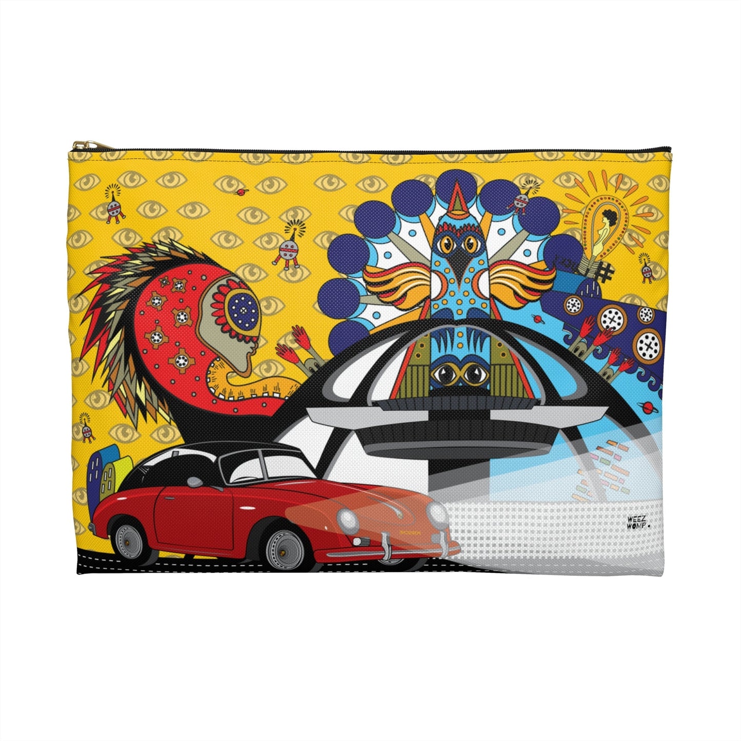 Travel Pouch Organizer Cosmetic Bag LA 1958 Speedster/ Cosmetic Bags / Makeup Bags / Toiletry Bag / Waterproof Beauty Bag - WeezWomp
