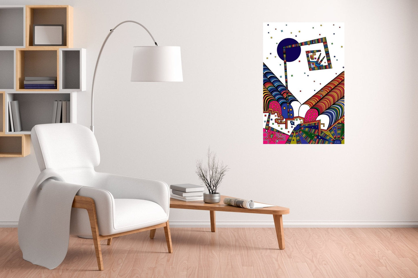 Wall Art, Folk Art, Contemporary Art, Pop Art, Retro Art, Fine Art, Modern Art, Contemporary Art, Extra Large Wall Art, Ascension - WeezWomp