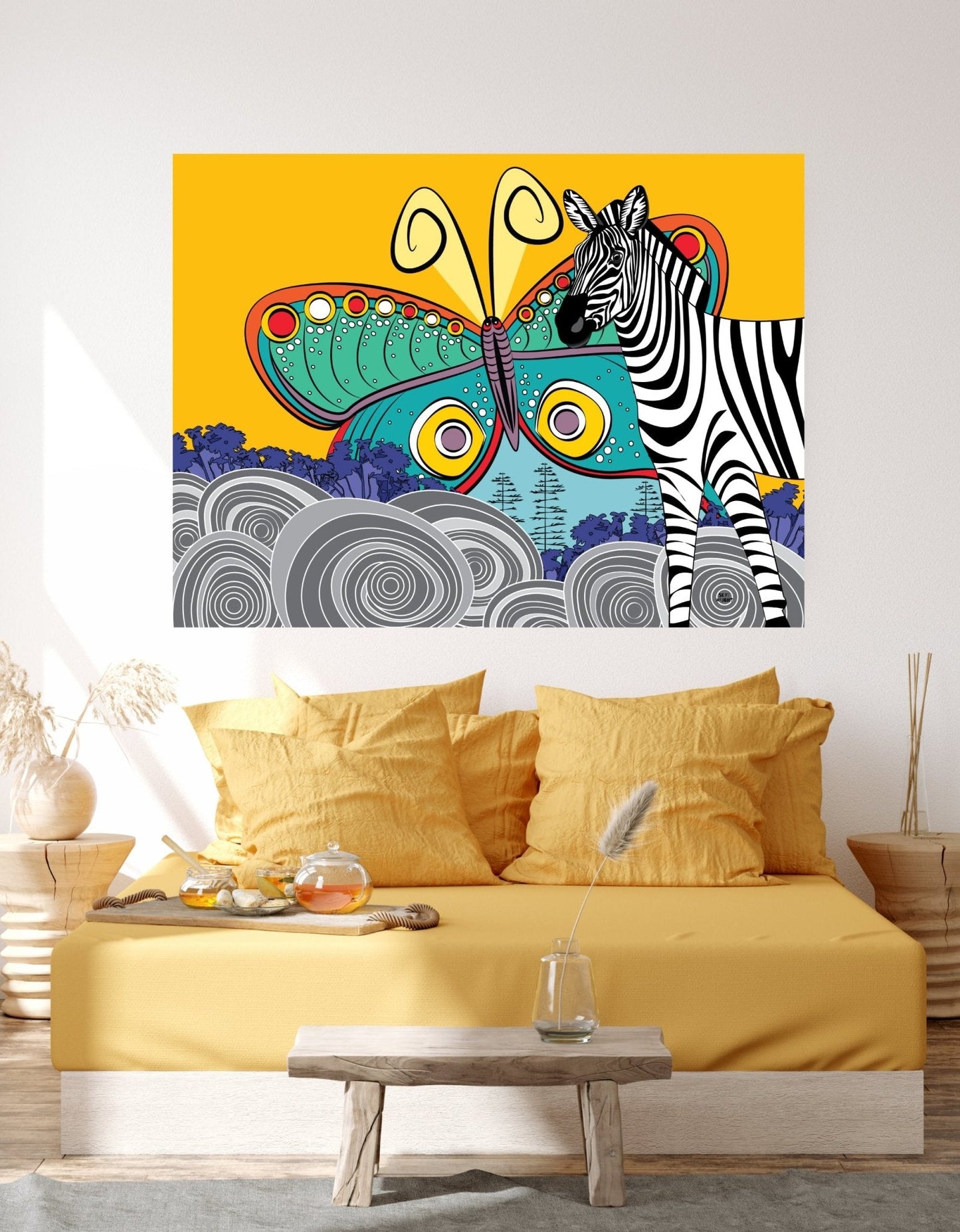 Wall Art, Folk Art, Contemporary Art, Pop Art, Retro Art, Fine Art, Modern Art, Contemporary Art, Extra Large Wall Art The Far Reach - WeezWomp