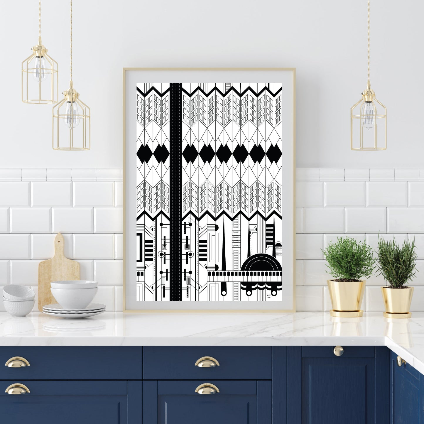 Wall Art, Folk Art, Contemporary Art, Pop Art, Retro Art, Fine Art, Modern Art, Contemporary Art, Extra Large Wall Art Two Sides to Every Story - WeezWomp