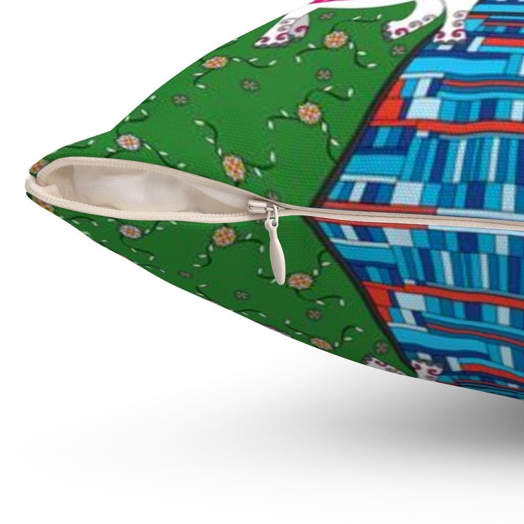 Wedding Day Spun Polyester Square Pillow - WeezWomp