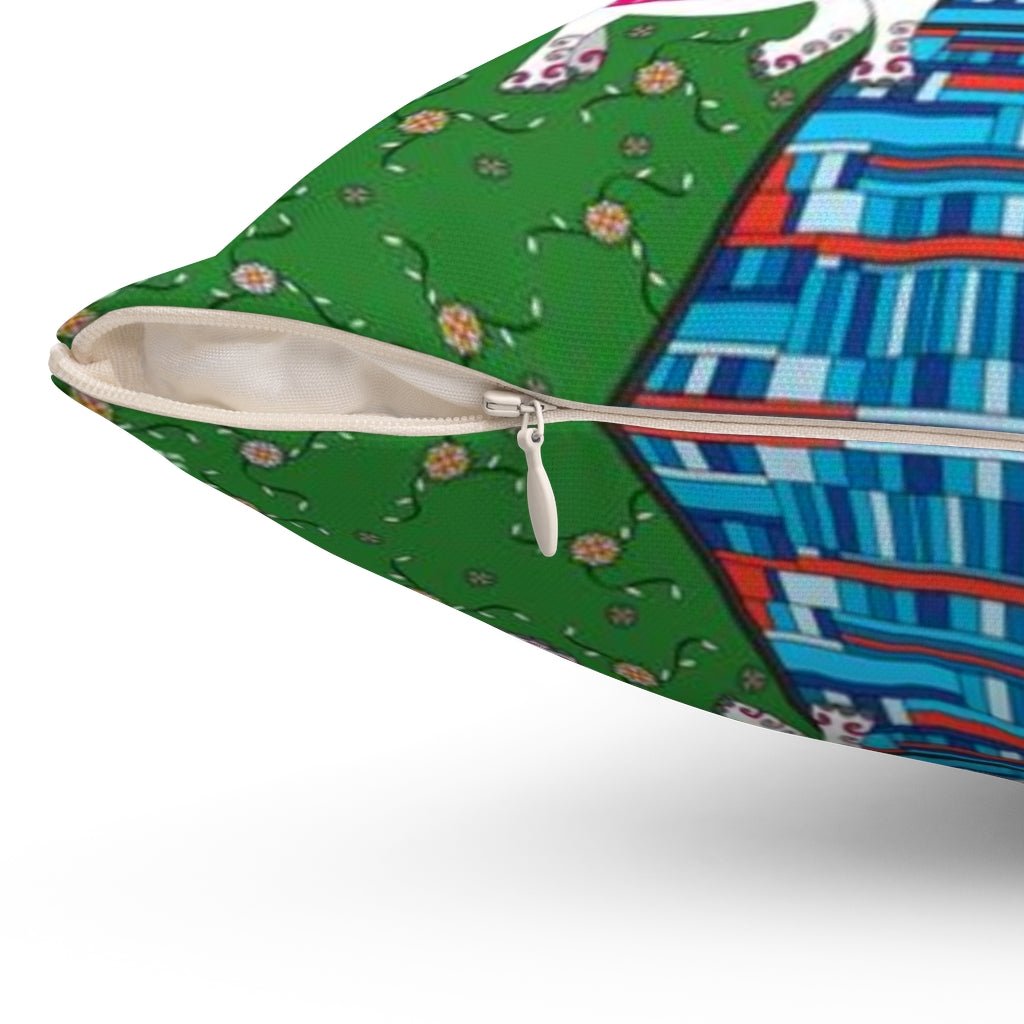 Wedding Day Spun Polyester Square Pillow - WeezWomp