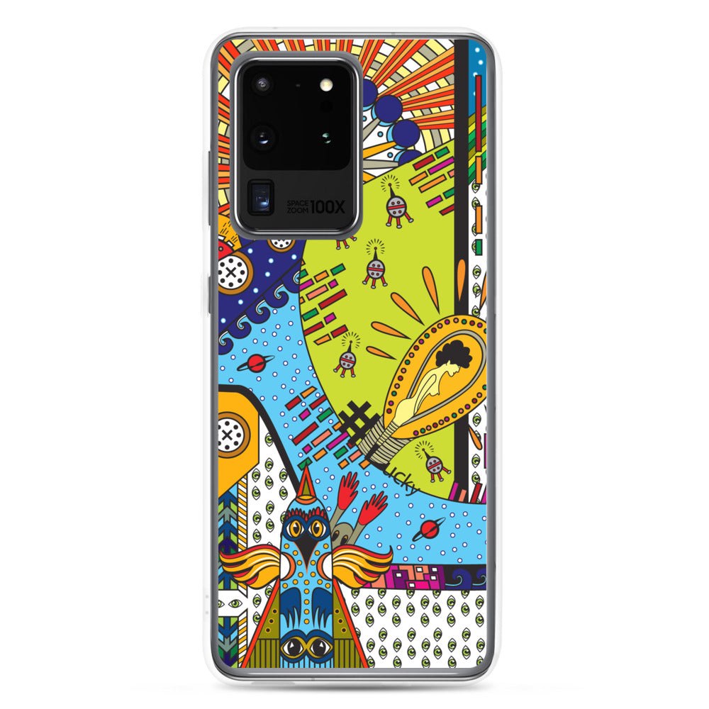 Samsung Galaxy Phone Case Accessory S10 S10+ S10e S20 S20p S20u - Alien Invasion ll