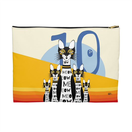 10 Pin Bowling Cats Makeup Pouch Organizer Cosmetic Bag Accessory Travel Pouch / Cosmetic Bags / Makeup Bags / Toiletry Bag / Waterproof Be - WeezWomp