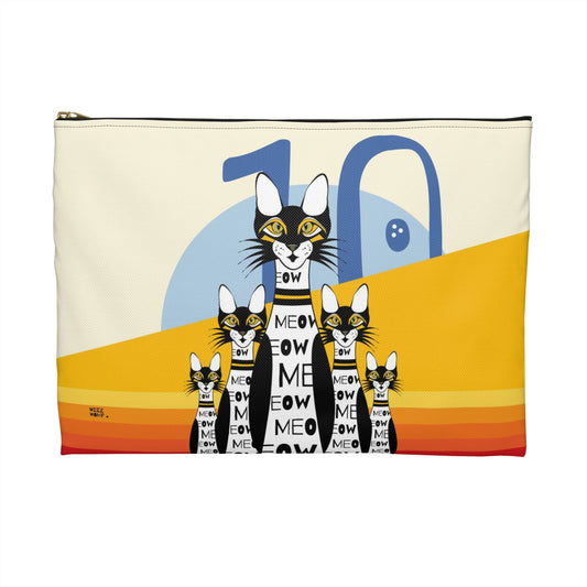10 Pin Bowling Cats Makeup Pouch Organizer Cosmetic Bag Accessory Travel Pouch / Cosmetic Bags / Makeup Bags / Toiletry Bag / Waterproof Be - WeezWomp
