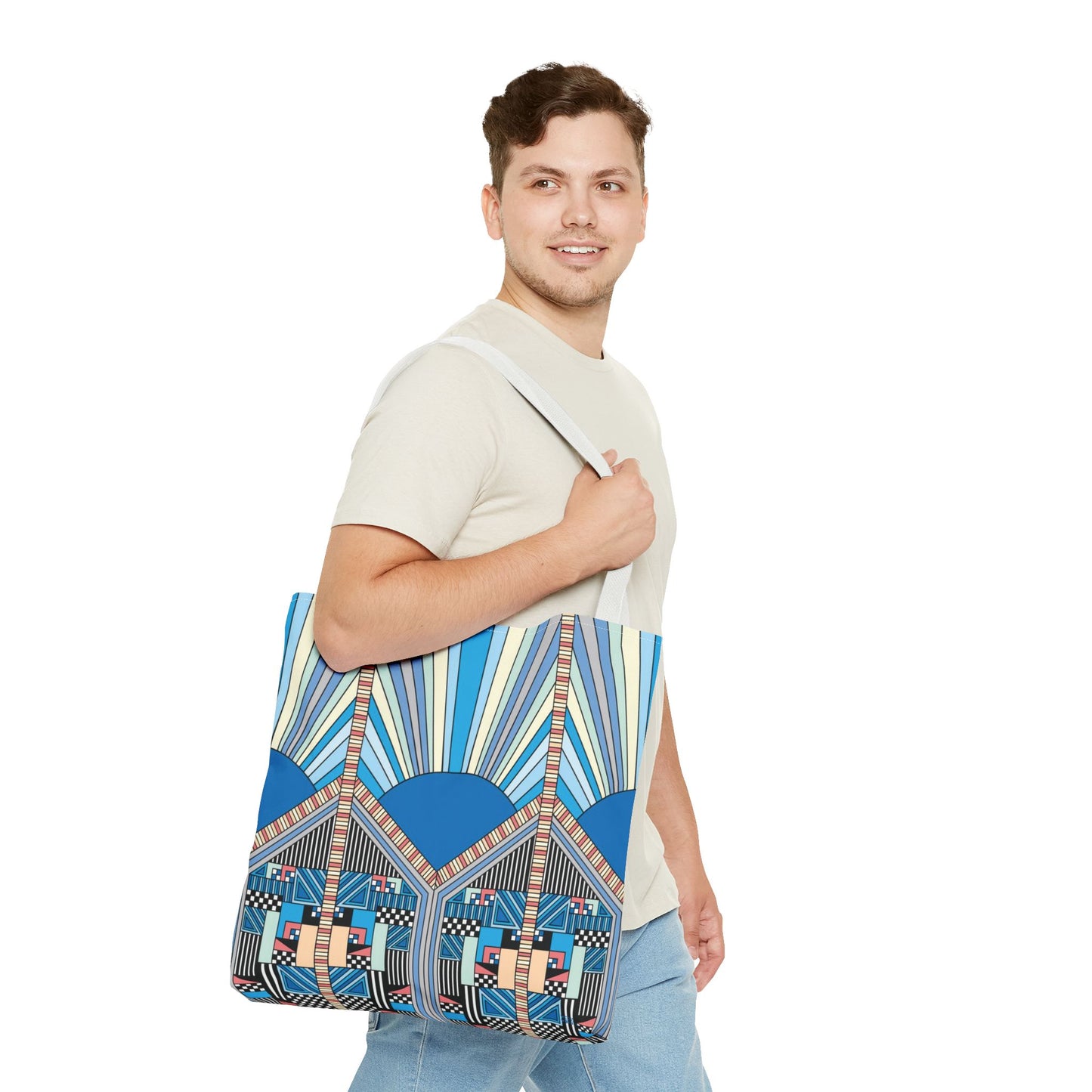 Blue Sunrise - Fashion Tote & Beach Bag