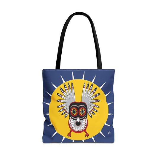 Oaxacan Owl in Blue - Fashion Tote & Beach Bag
