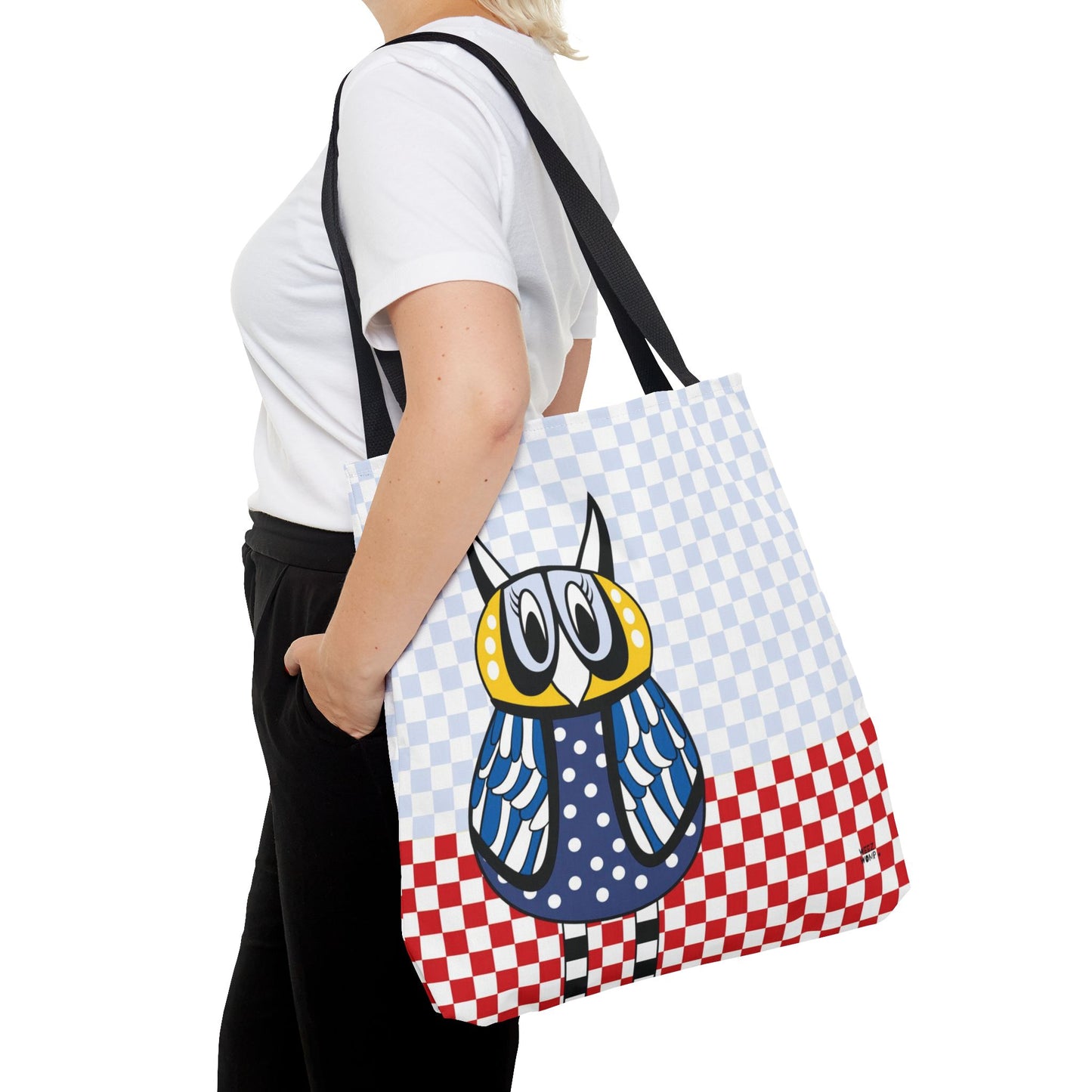 Owl in Blue - Fashion Tote & Beach Bag