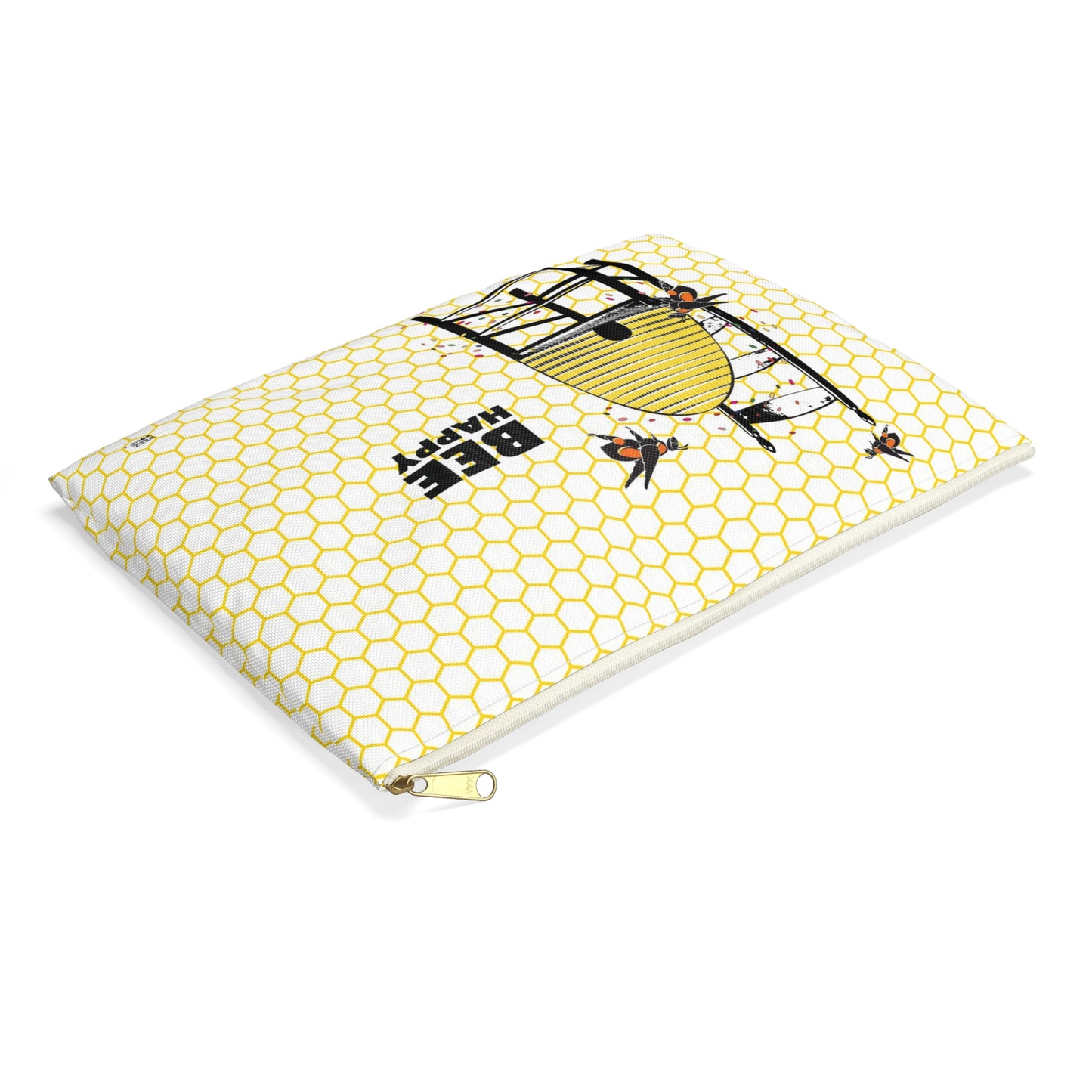 Travel Pouch Cosmetic Bag – Makeup & Toiletry Organizer for Beauty Essentials | Bee Happy