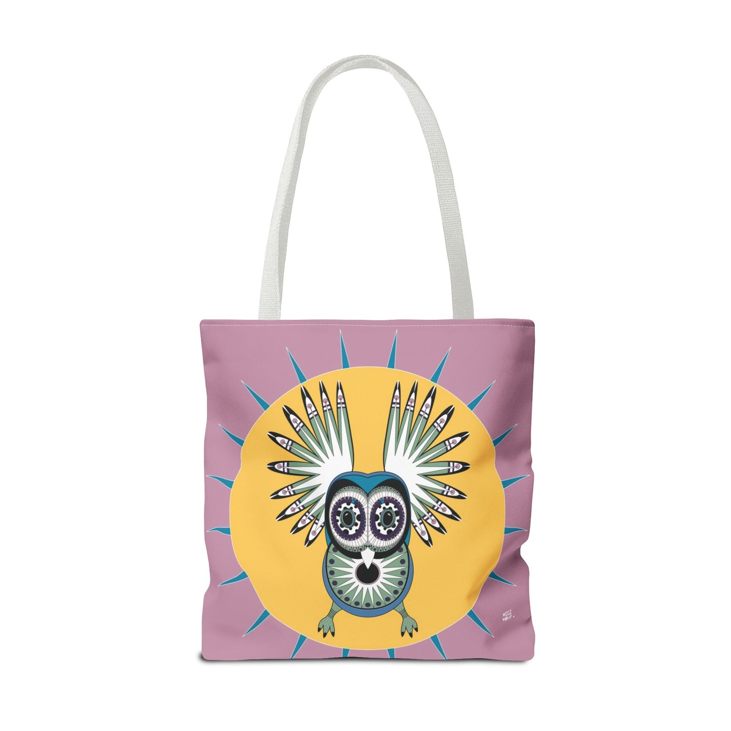 Oaxacan Owl in Weathered Rose - Fashion Tote & Beach Bag