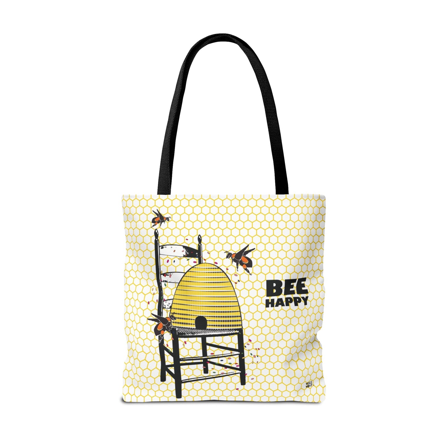Bee Happy Bee Hive - Fashion Tote & Beach Bag