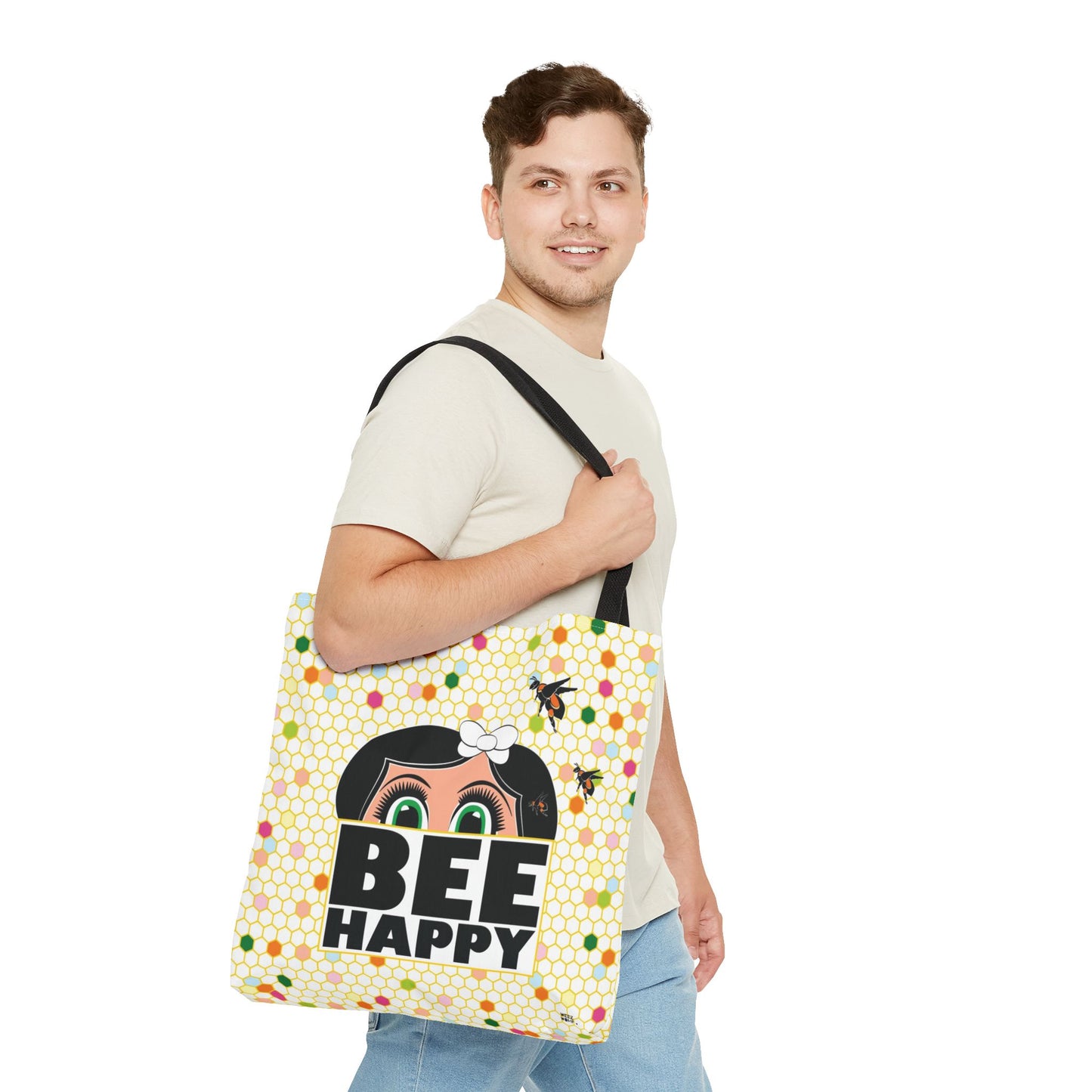 Lucy Bee Happy - Fashion Tote & Beach Bag